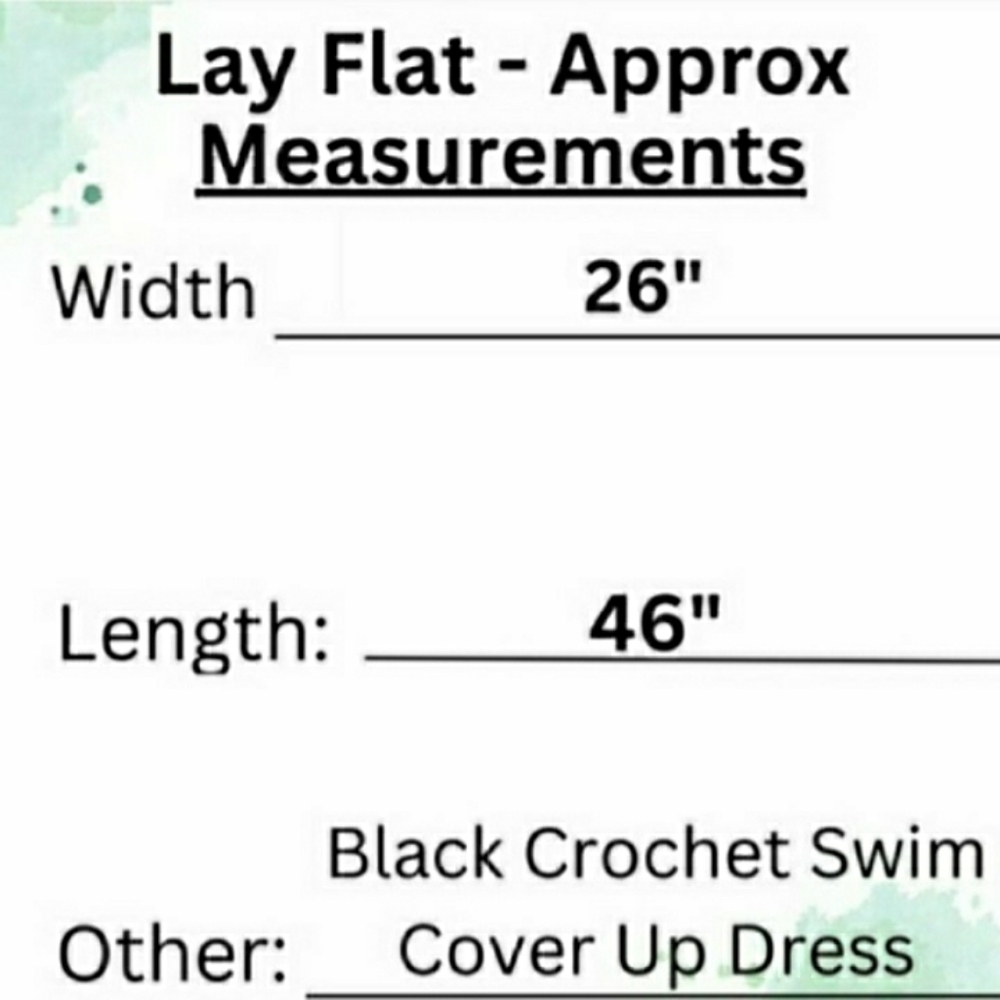 Swimsuit Cover Up Crochet Dress Black Small NEW 🌊 LAST 1 - Picture 7 of 9